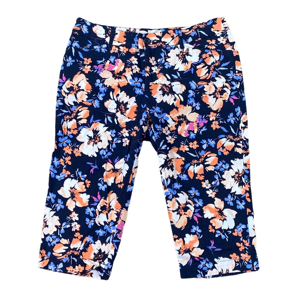 St John’s Bay floral crop capris size 12P